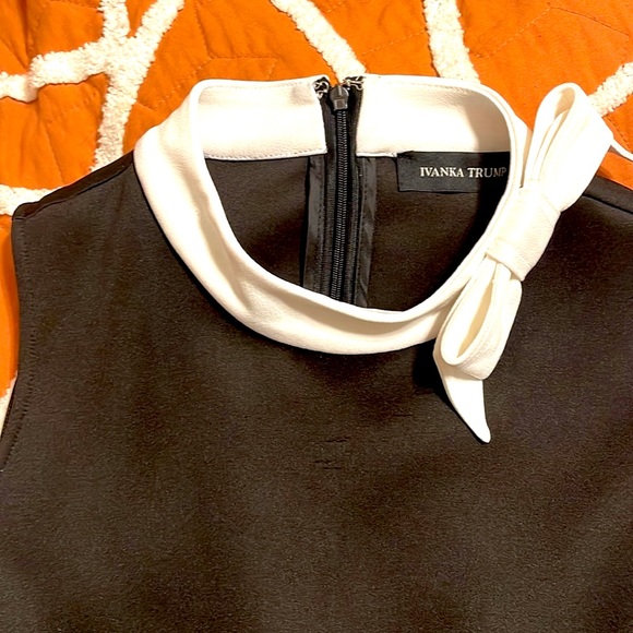 Ivanka Trump Black Straight Dress with Bow - Picture 2 of 4